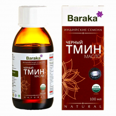 Масло черного тмина Baraka Organic из индийских семян Natural, 100 мл