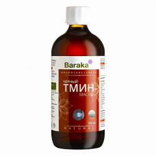 Масло черного тмина Baraka Organic из индийских семян Natural, 500 мл