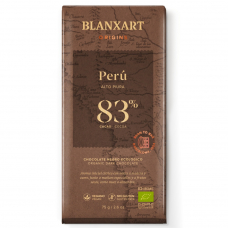 Горький шоколад без глютена 83% Перу Органик Blanxart, 75г