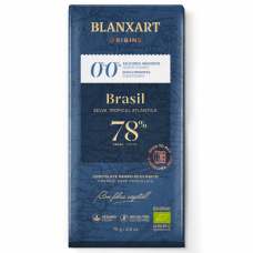 Горький шоколад без глютена 78% Бразилия без сахара Органик Blanxart, 75г