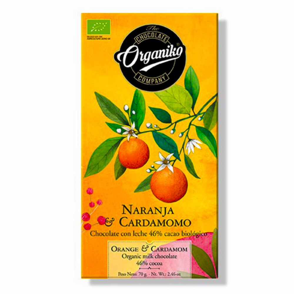 молочный шоколад 46% с мадагаскарской ванилью органик chocolate organiko, 70г - chocolate organiko 86