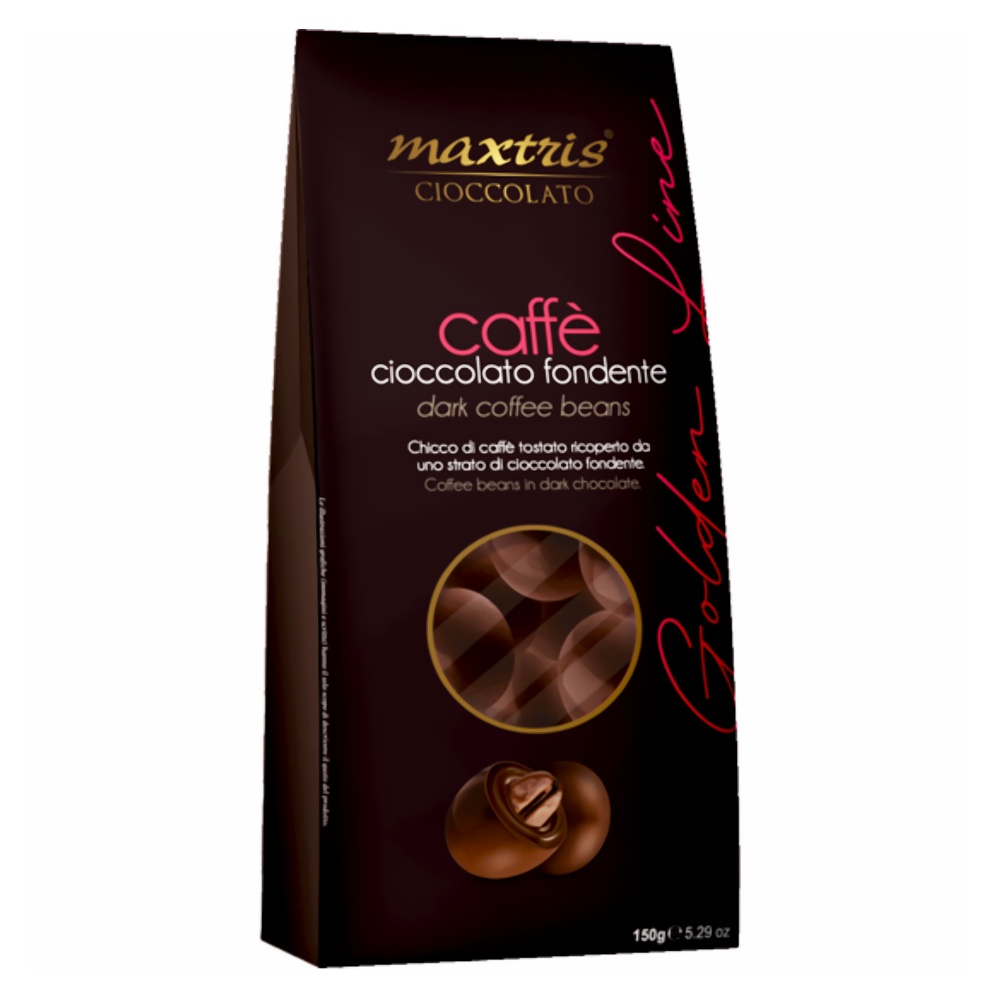 Зерна кофе обжаренные в темном шоколаде Cioccolato Maxtris, 150г миндаль в белом и темном шоколаде черно-белое maxtris, 1 кг - confetti maxtris 95