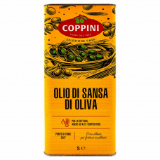 Оливковое масло для жарки Coppini Sansa Di Oliva с добавлением нерафинированного Италия, 5 л