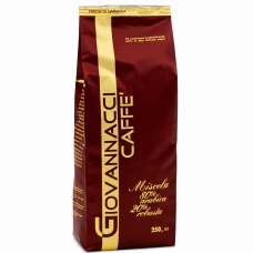 Кофе в зернах Bordeux смесь обжаренная 80% арабики и 20% робусты Giovannacci Caffe Италия, 250г