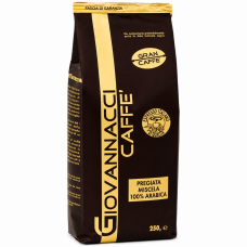 Кофе в зернах Gran Caffe 100% Арабика обжаренная смесь Giovannacci Caffe Италия, 250г