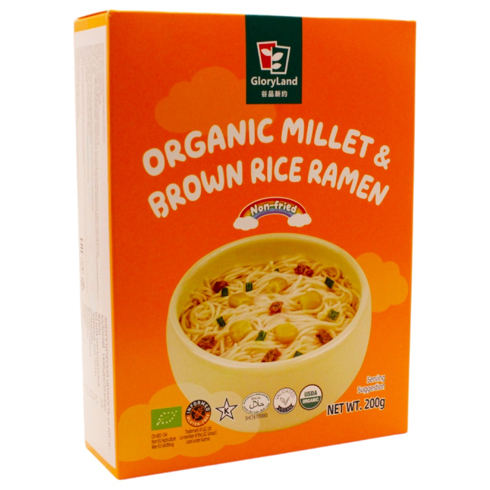 лапша рамен из бурого риса без глютена, не жирная, органик gloryland, 280г - gloryland 81