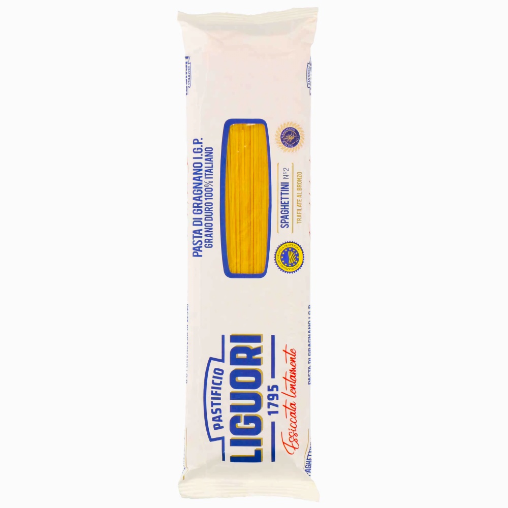 Спагеттини №2 I.G.P. из твердых сортов пшеницы Pasta Di Gragnano Liguori, 500г пенне ригате №42 i.g.p. из твердых сортов пшеницы pasta di gragnano liguori, 500г - pastificio liguori 78