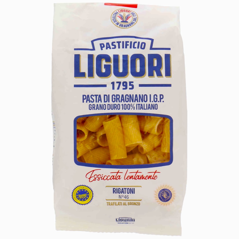 букатини №6 i.g.p. из твердых сортов пшеницы pasta di gragnano liguori, 500г - pastificio liguori 85
