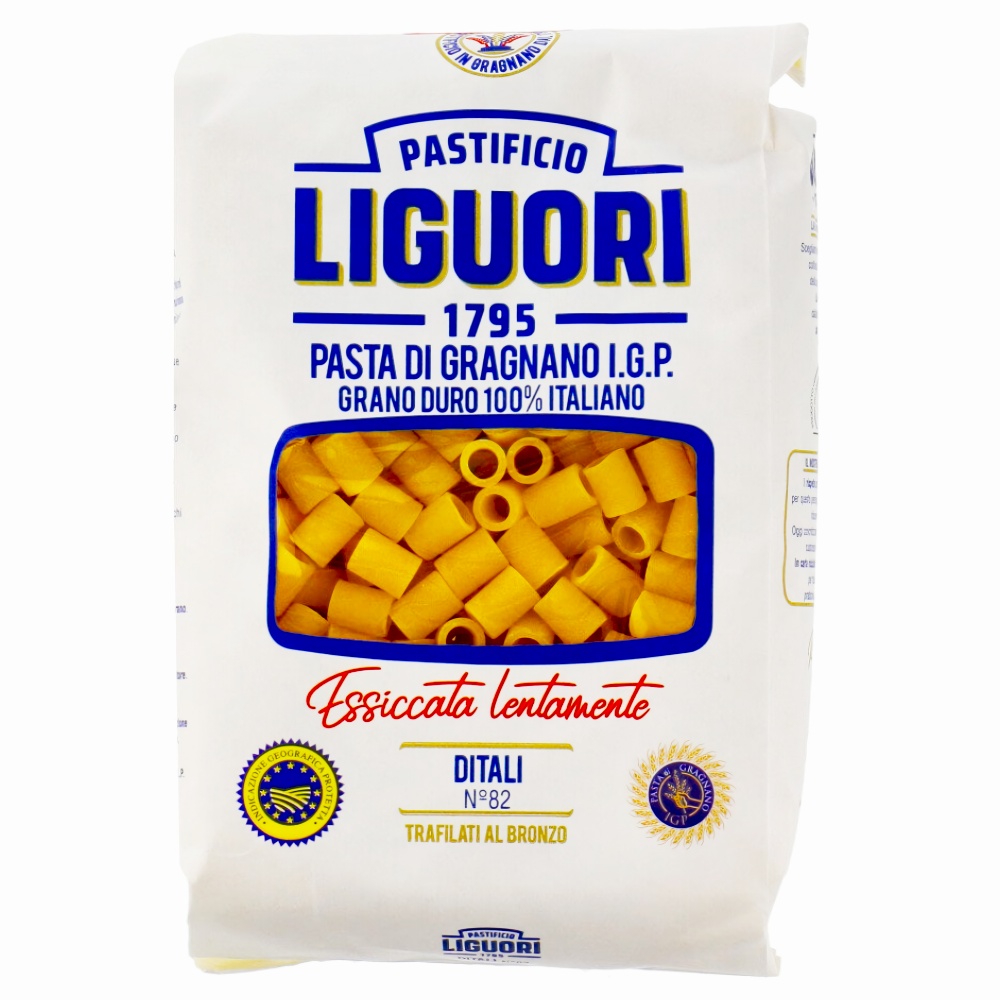 букатини №6 i.g.p. из твердых сортов пшеницы pasta di gragnano liguori, 500г - pastificio liguori 86