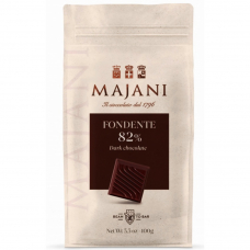 Горький шоколад без глютена 82% Fondente Majani, 100г
