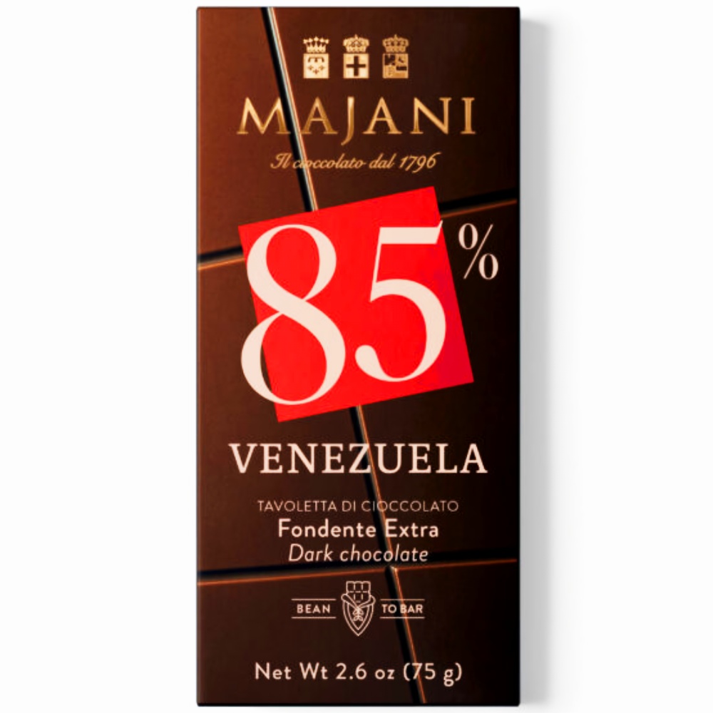 горький шоколад без глютена 100% sur de lago majani, 75г - majani 79