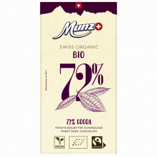 Горький шоколад 72% Органик Munz, 100г