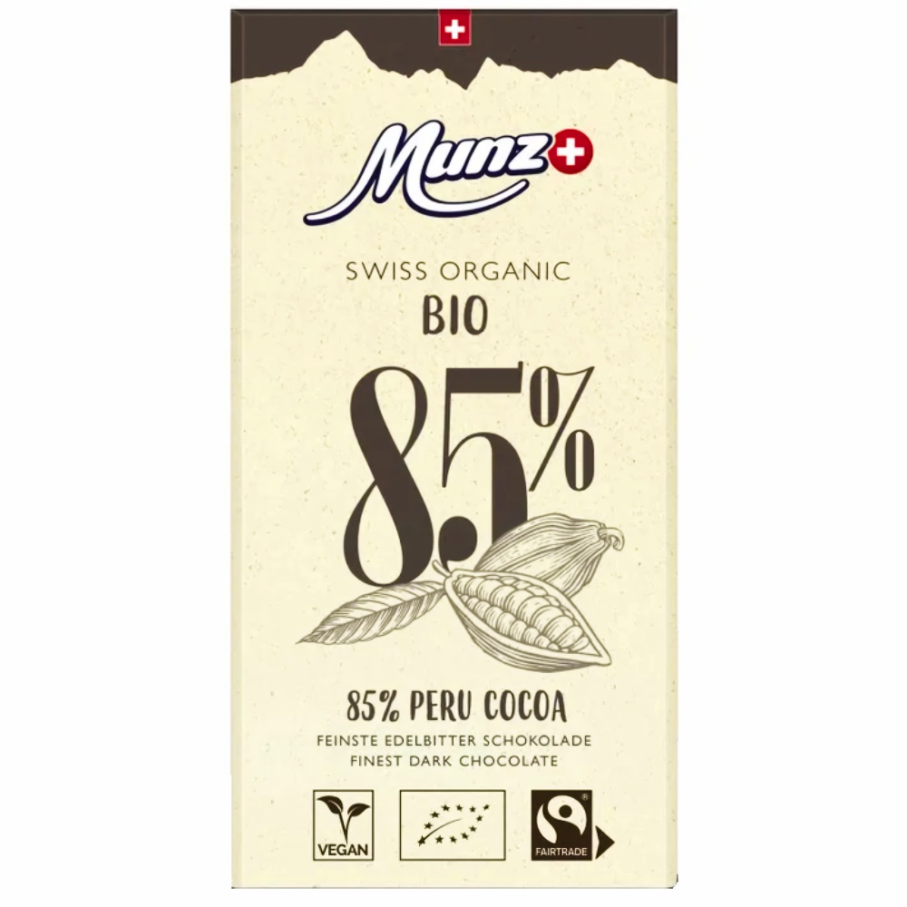 Горький шоколад 85% Органик Munz, 100г горький шоколад 72% органик munz, 100г - munz 77