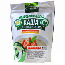 Макробиотическая каша быстрого приготовления № 27 Янтарная Organic, 200 гр