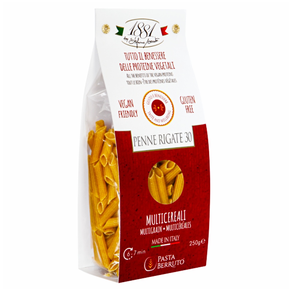 макароны без глютена из кукурузы и риса пенне ригате №30 италия pasta berruto, 400г - pasta berruto 79