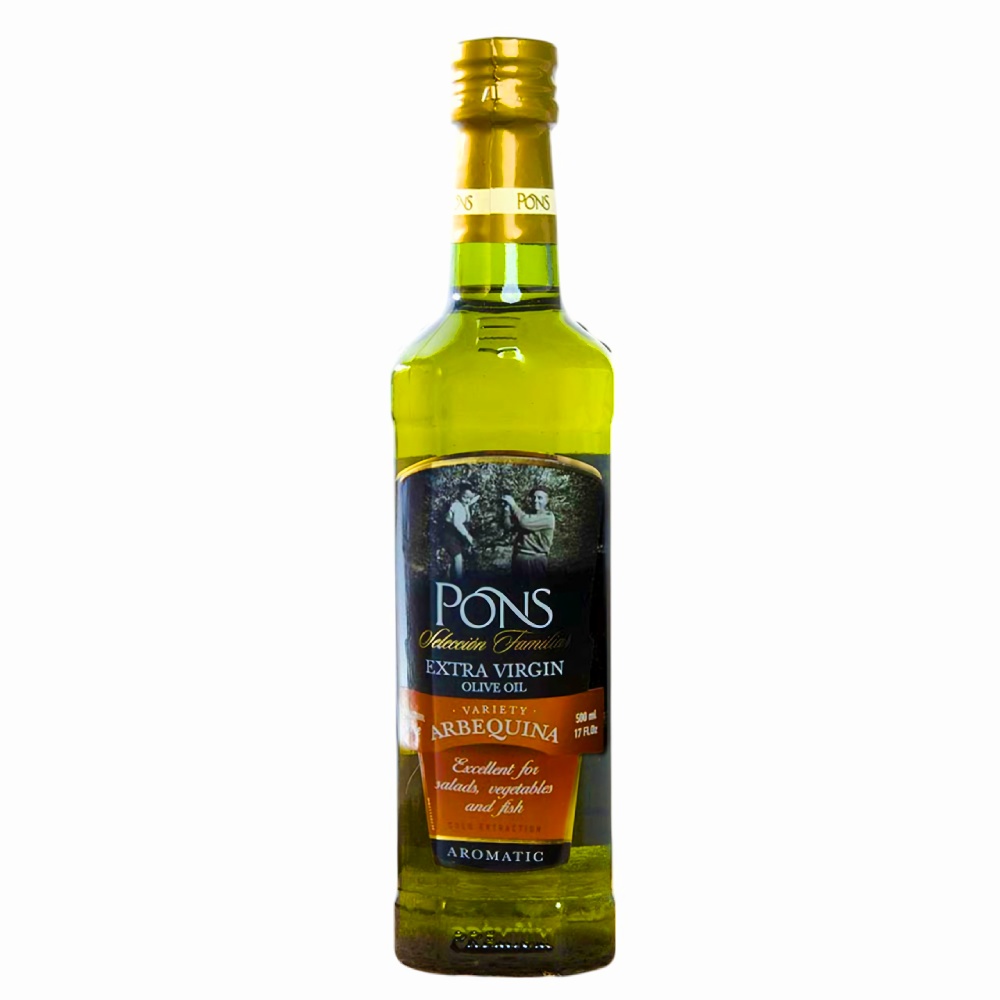 Оливковое масло Pons Arbequina Extra Virgin Испания, 500 мл оливковое масло pons с черным трюфелем extra virgin испания, 125 мл - pons 83