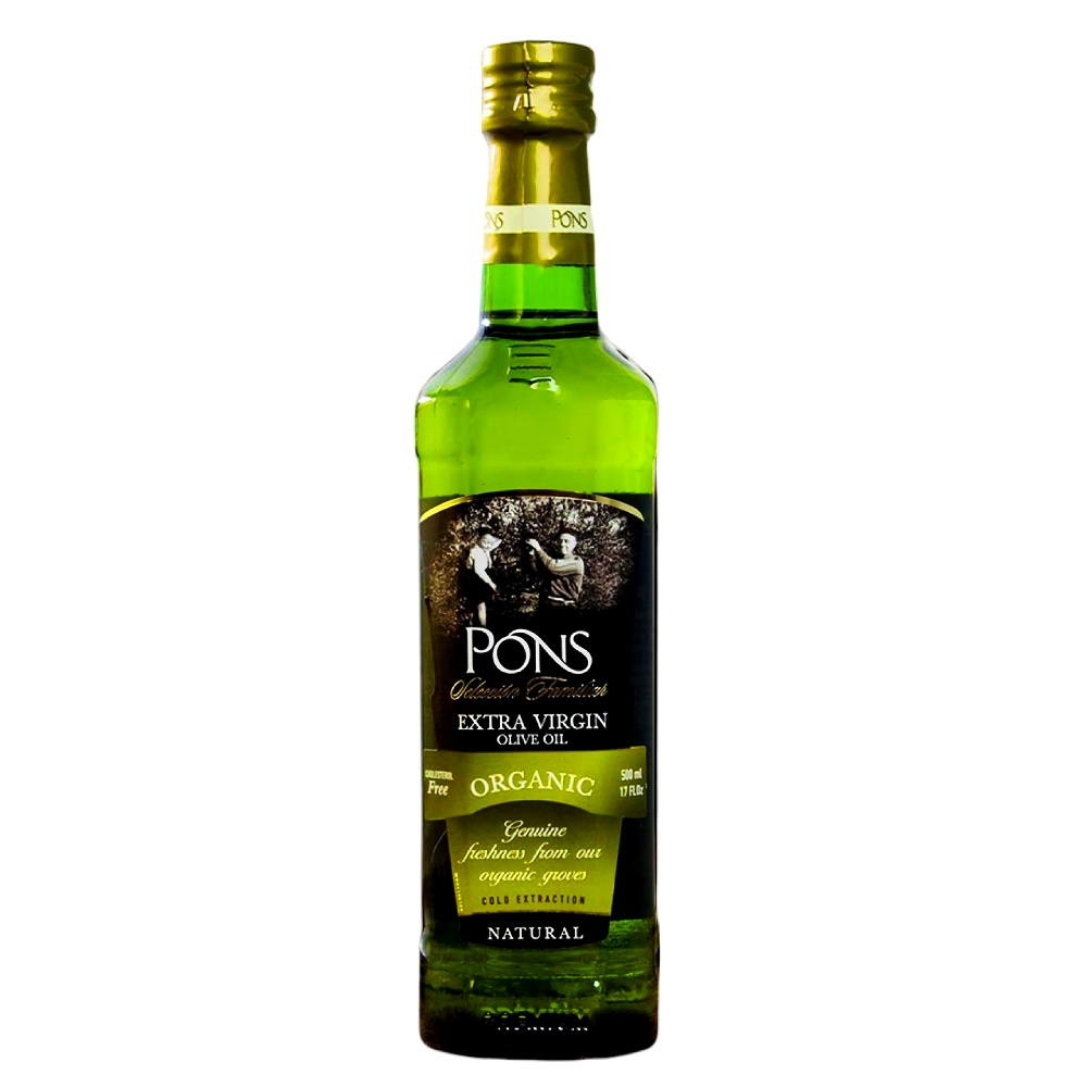 Оливковое масло Pons Organic Extra Virgin Испания, 500 мл оливковое масло pons с черным трюфелем extra virgin испания, 125 мл - pons 82