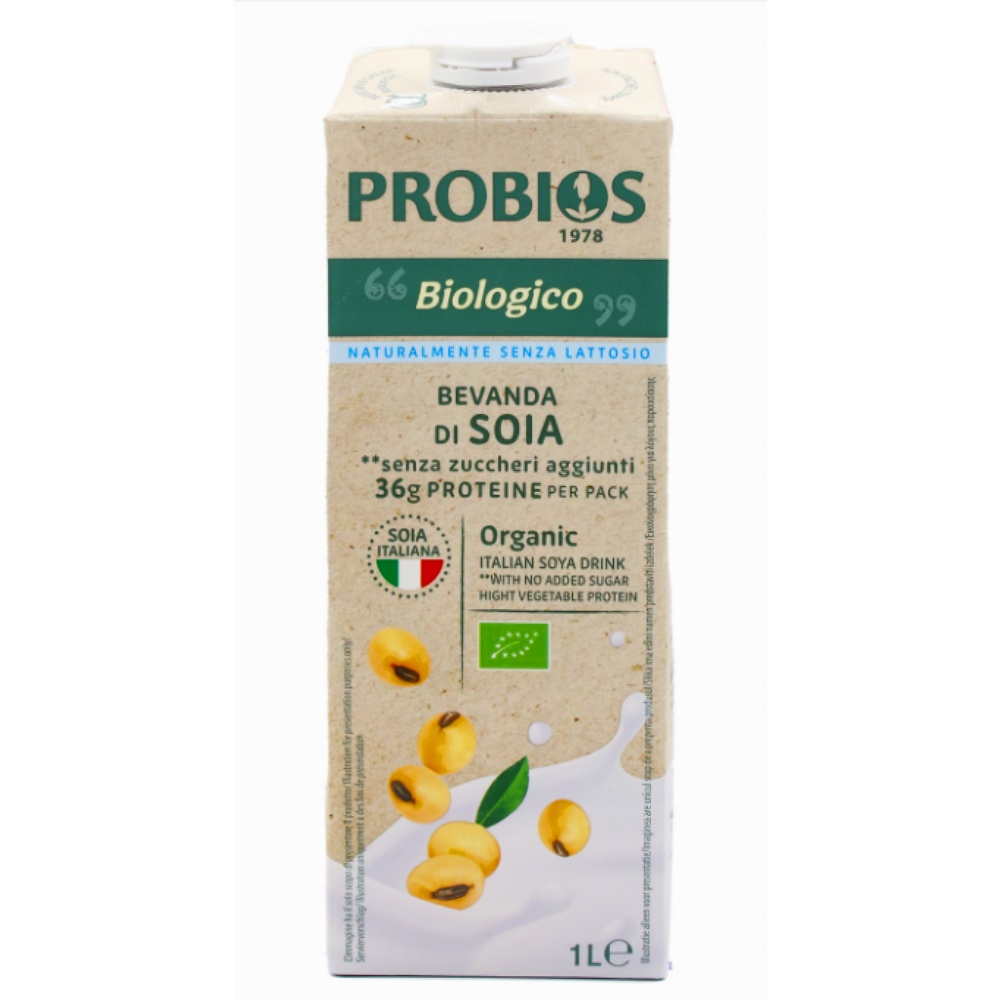 овсяное молоко без сахара и глютена натуральное organic probios италия, 1 л - probios 78