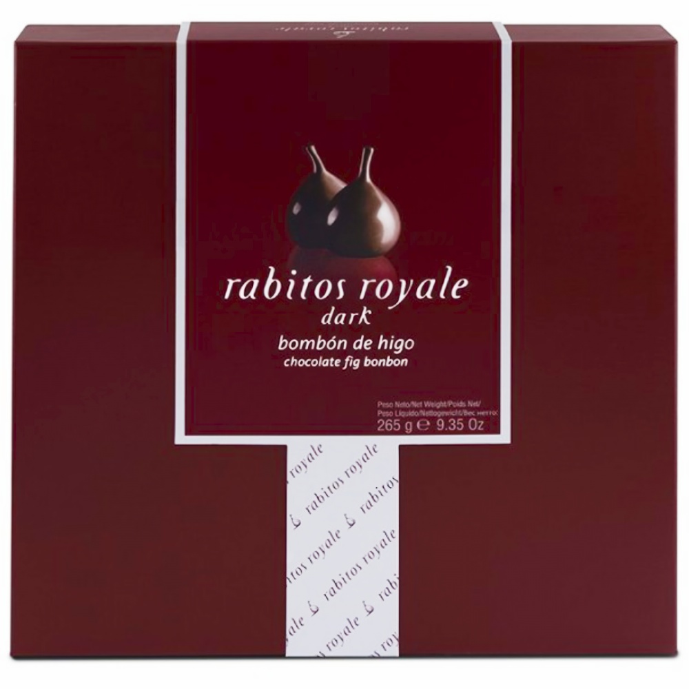 Инжир в темном шоколаде №15 с трюфельным кремом Dark Rabitos Royale, 265г инжир в темном шоколаде с трюфельным кремом dark rabitos royale, 1кг - rabitos royale 87