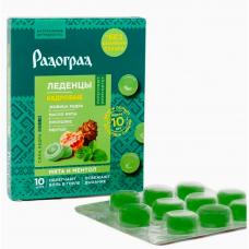Леденцы без сахара Радоград Мята и Ментол с прополисом, 10 шт
