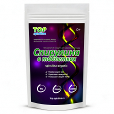 Водоросли спирулина Organic таблетки пакет TOP Spirulina, 100г