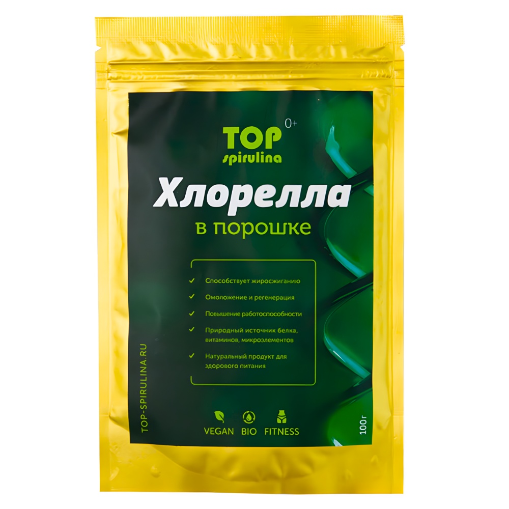 водоросли спирулина organic таблетки пакет top spirulina, 100г - top spirulina 79