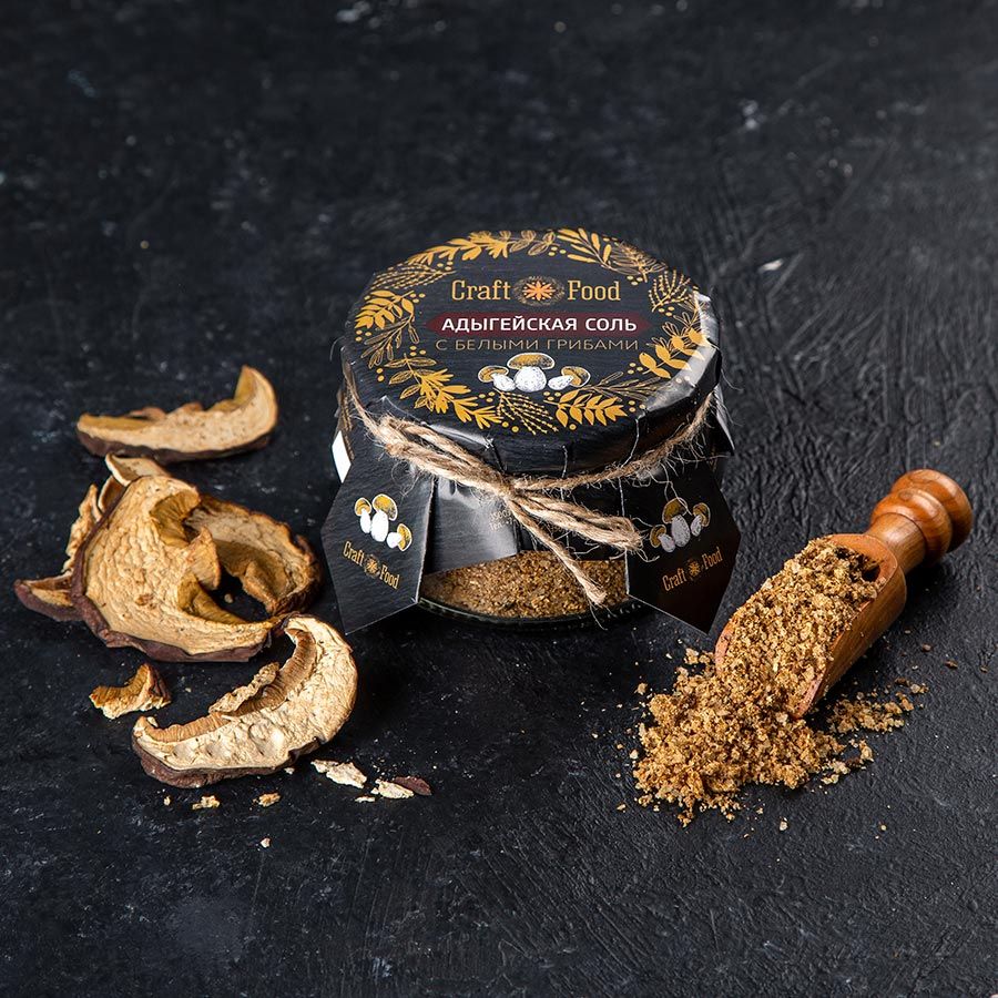 Адыгейская соль с белыми грибами Craft food, 150 гр