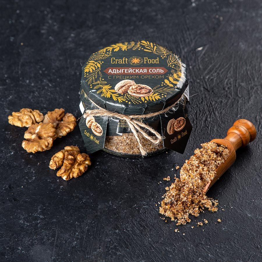 Адыгейская соль с грецким орехом Craft food, 180 гр