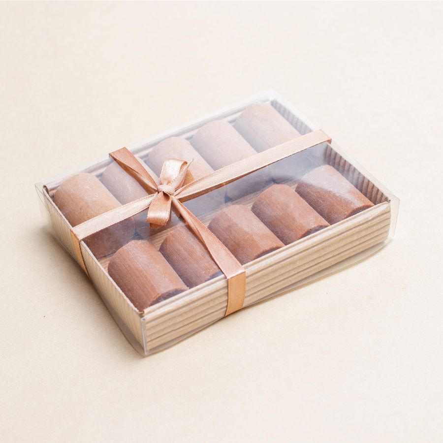 Ассорти шоколадно-ореховых батончиков (упаковка 10 шт), Rawbob, 250 гр