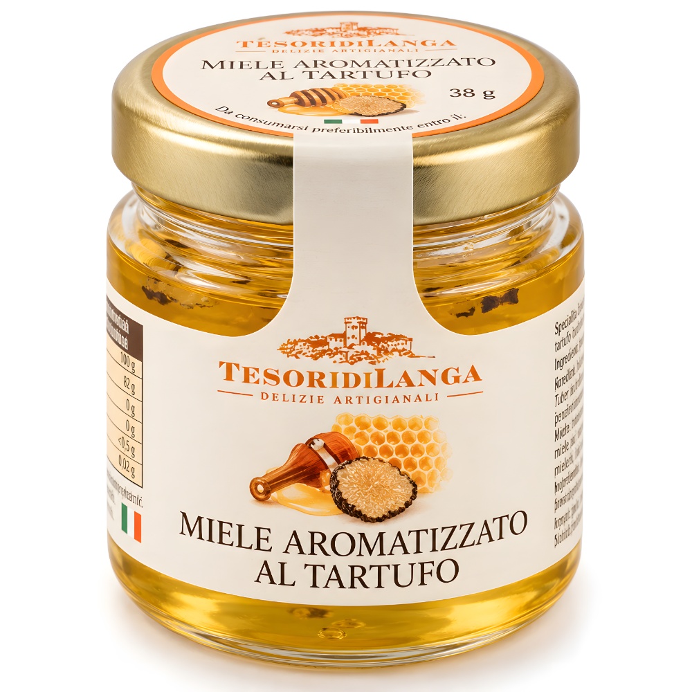 Акациевый мед ароматизированный черным трюфелем Италия Tesori di Langa Италия Brezzo, 38г