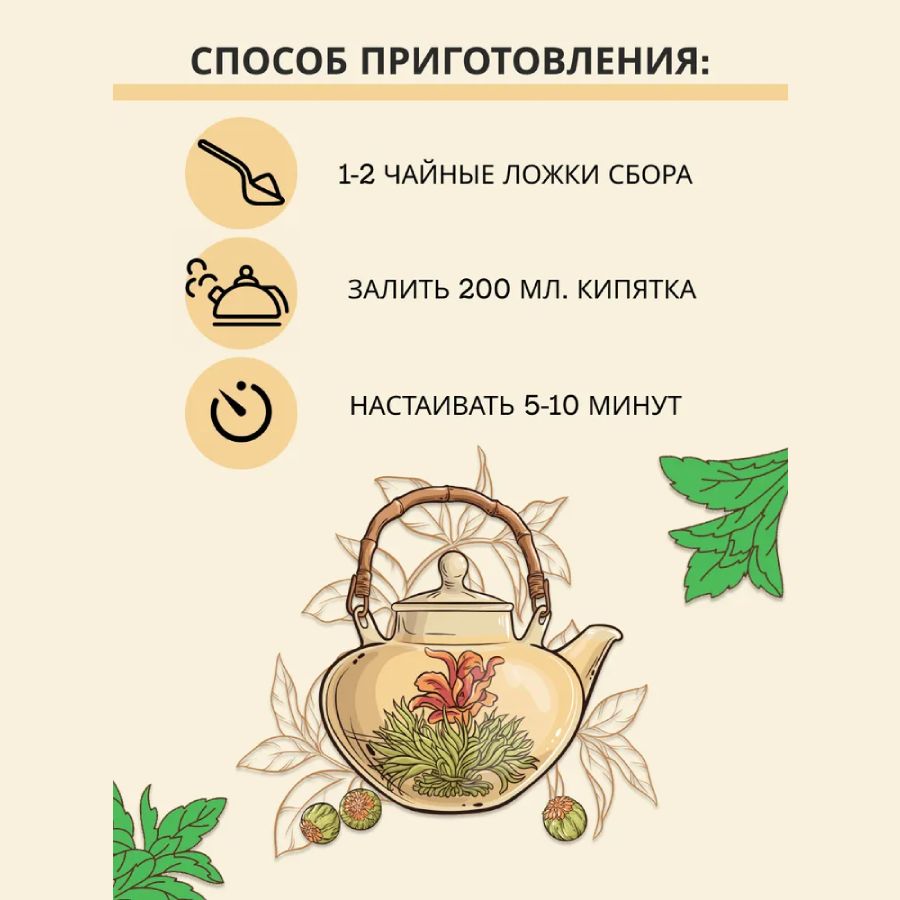Травяной чай (Сбор) Кавказа № 7 Травы при давлении Чаи Кавказа, 150 гр