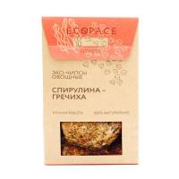 Овощные чипсы со спирулиной и гречихой EcoSpace, 100% ручная работа, 40 гр