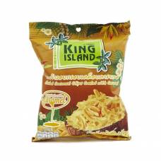 Кокосовые чипсы KING ISLAND с карамелью, 40 гр