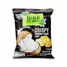 Кокосовые чипсы из сердцевины пророщенного кокоса KING ISLAND, 40 гр