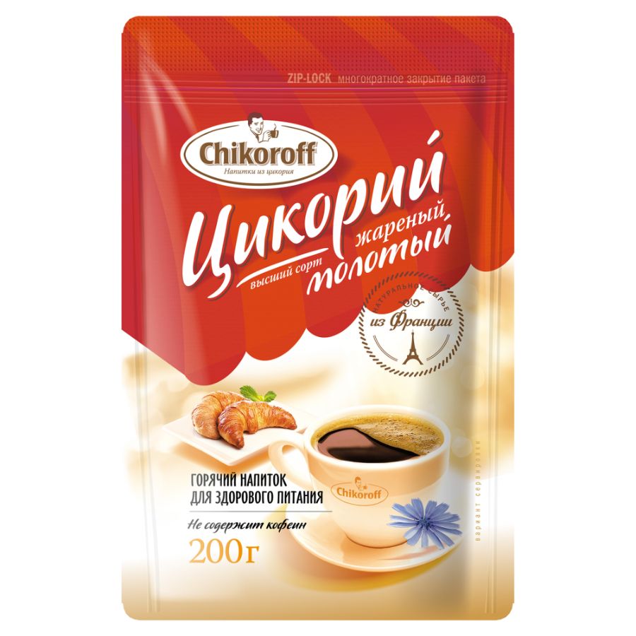 Цикорий жареный молотый Чикорофф, 200 гр