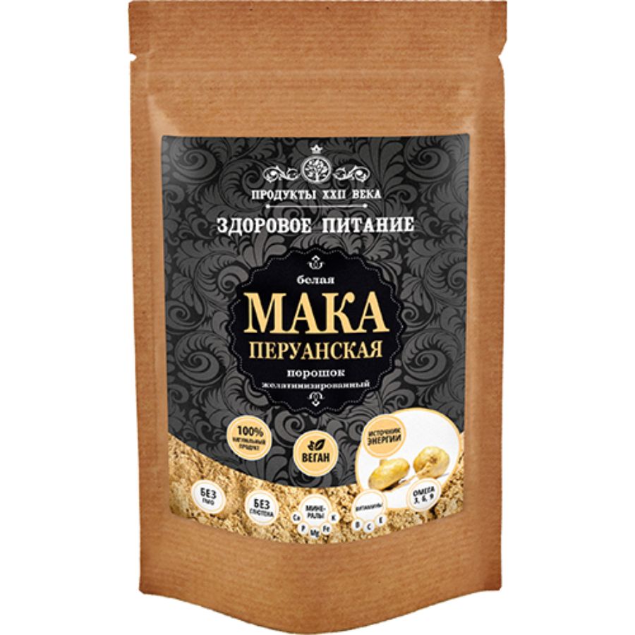 Мака перуанская Продукты XXII века, молотая быстрого приготовления, 100 гр