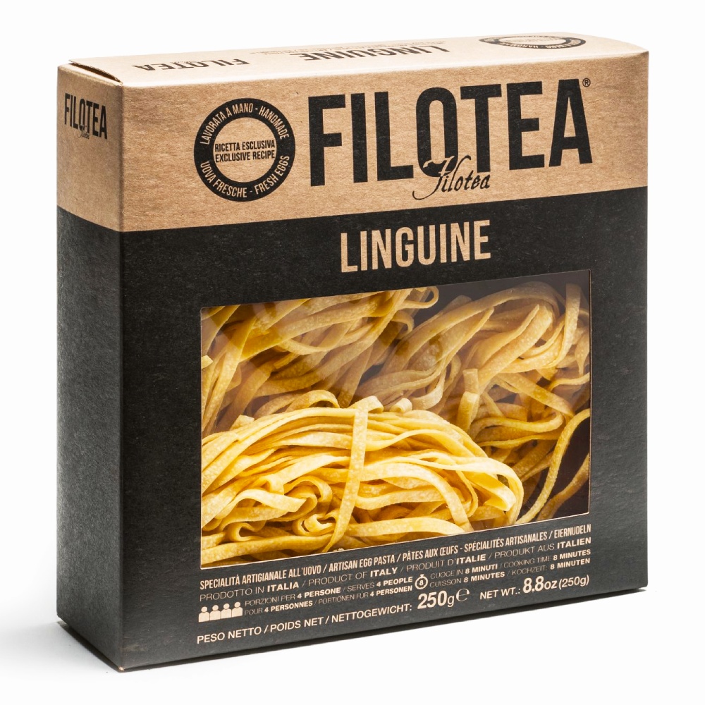 Паста Le Matassine Лингуине яичная из твердых сортов пшеницы ручной работы Filotea, 250г паста феттуччине яичная со шпинатом из твердых сортов пшеницы filotea, 250г - filotea 80