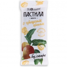 Фруктовая пастила из манго с грецким орехом без сахара, ГОСТ, Нат Виноград, 50 гр