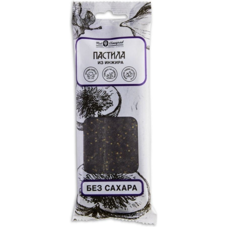 Фруктовая пастила из инжира без сахара, ГОСТ, Нат Виноград, 80 гр