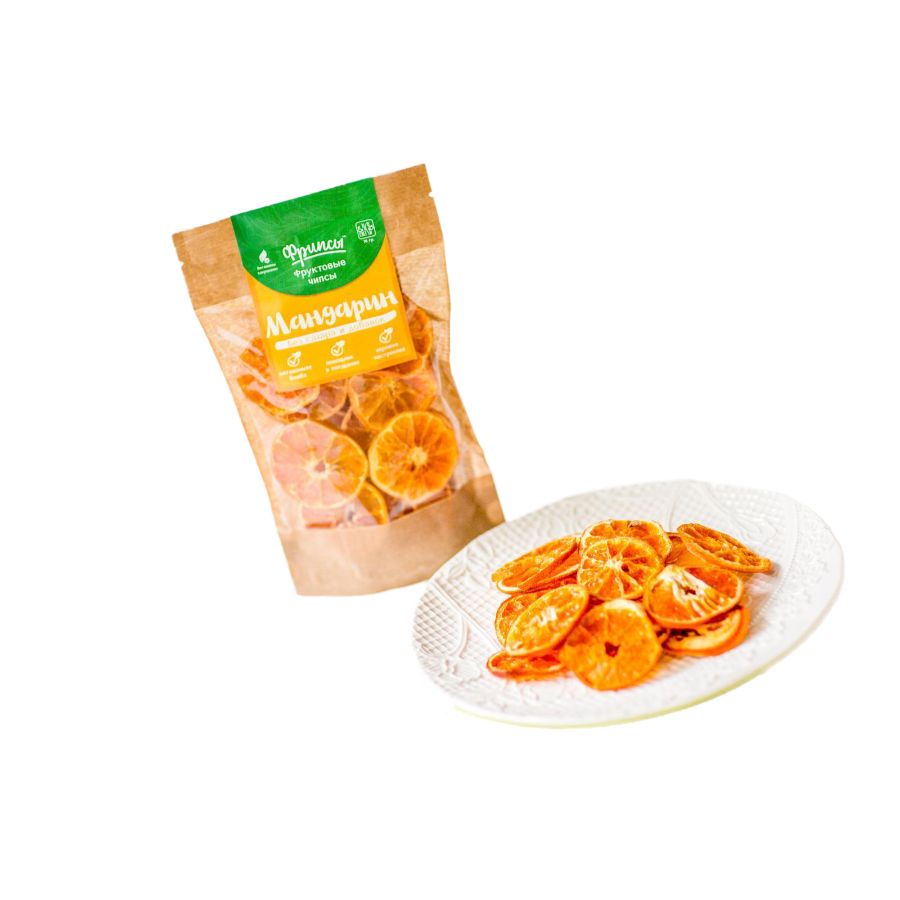 Сушеные фрукты мандарин натуральные, 30 гр