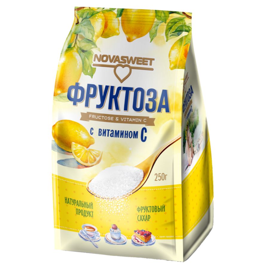 Фруктоза НОВАСВИТ с витамином С, 250 гр