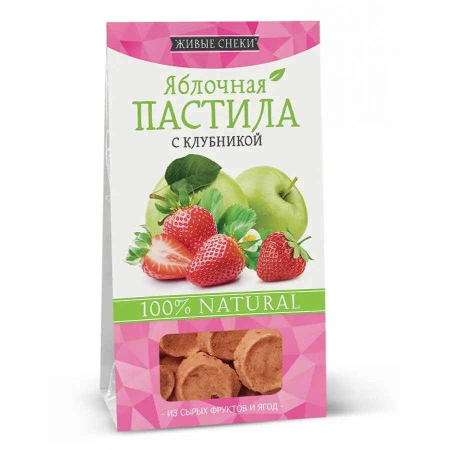Пастила живые снеки яблочная классическая 35 г