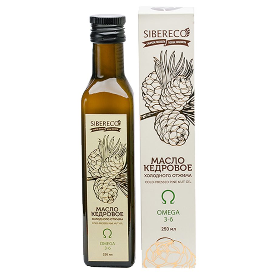 Масло кедровое сыродавленное SIBERECO, 250 мл