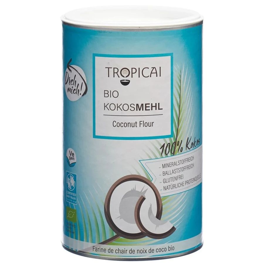 Кокосовая мука 100% органик TROPICAI, 500 гр