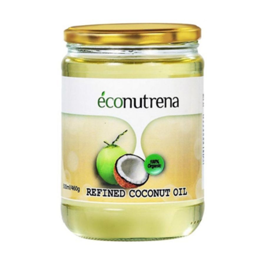 Кокосовое масло рафинированное Econutrena для жарки, 500 мл