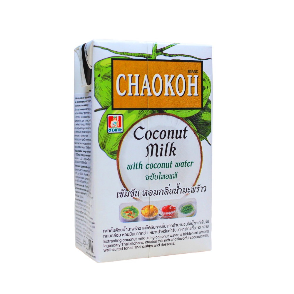 кокосовое молоко без добавок chaokoh, 250 мл - chaokoh 103