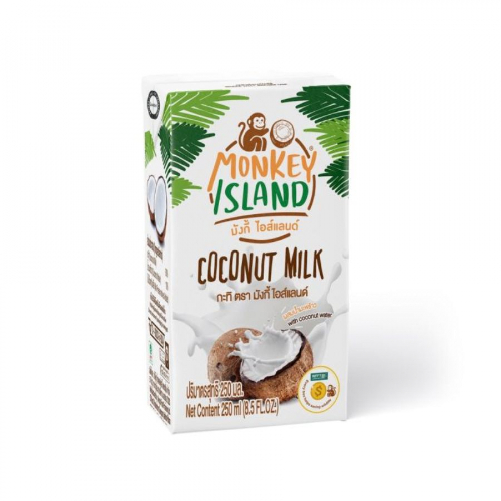 кокосовое молоко без добавок monkey island, 250 мл - monkey island 103