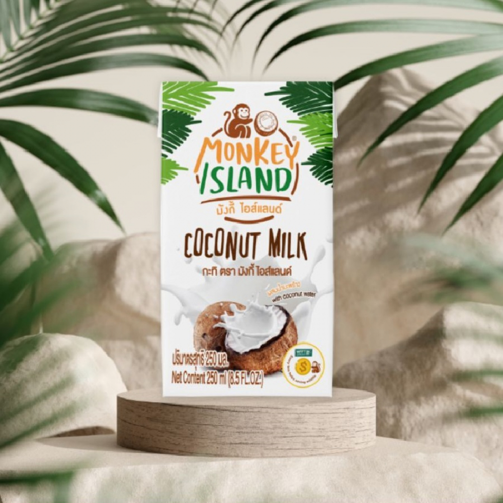 кокосовое молоко без добавок monkey island, 250 мл - monkey island 104