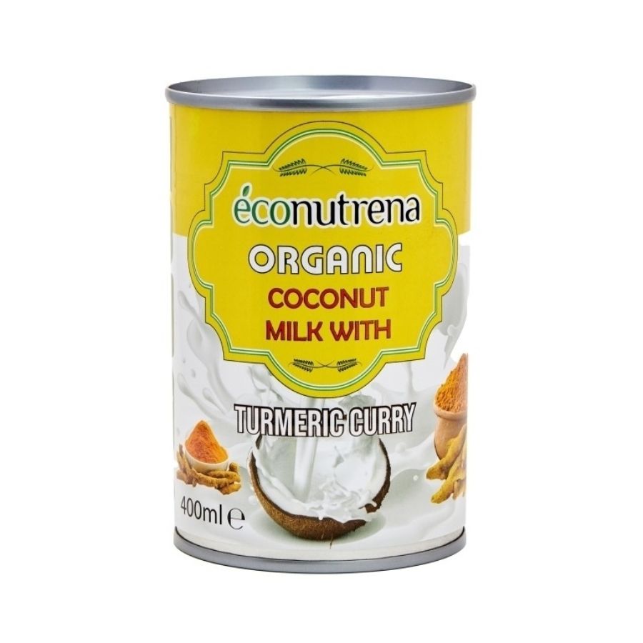 Кокосовое молоко c Куркумой органическое Econutrena, жирность 17%, 400 мл