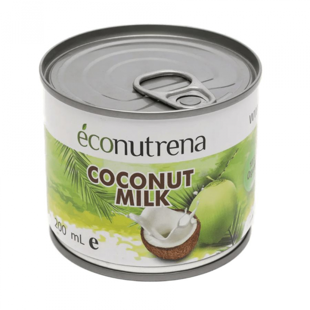 кокосовое молоко econutrena жирность 17%, 200 мл - econutrena 103